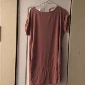 Blush shift dress